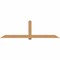 Ekena Millwork Eugene Timber Gable Bracket, Western Red Cedar, 108"W x 31 1/2"H x 3 1/2"D x 5 1/2"F, 7/12 Pitch GBW108X31X0406EUG00SWR - alternate 1